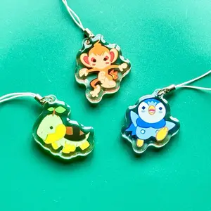 Pokémon 1.5” Acrylic Charms w/ Double Sided Epoxy: Generation 4 Starters