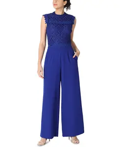 Sleeveless Mock Neck Jumpsuit