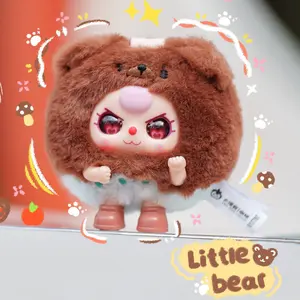 [Buy 3 get 1]Baby Three Round beast is coming Plush Bunny Dolls