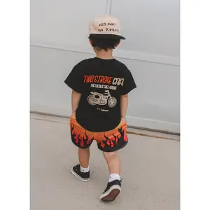 Heater Flame Shorts Orange