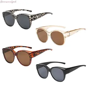 4/2-Pack Unisex Y2K Retro Round Frame Fit Over Sunglasses, Effective UV Protection & Anti-Glare Design, Wear Over Prescription Glasses Ideal for Driving, Daily Use & All-Season Outdoor Activities