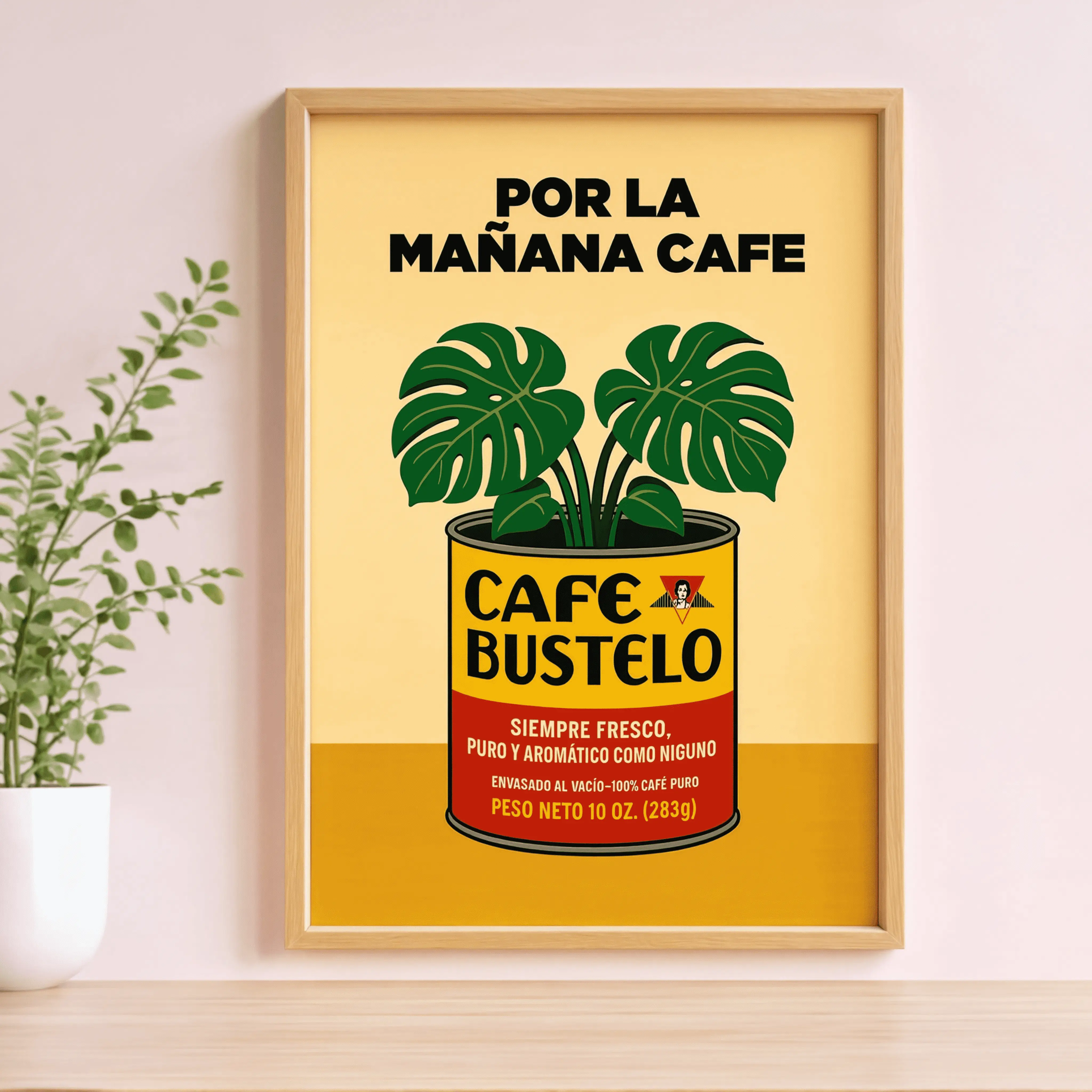 Vintage Coffee Wall Art, Retro Coffee Poster, Latino Kitchen Decor, Café Style Print, Coffee Lover Gift