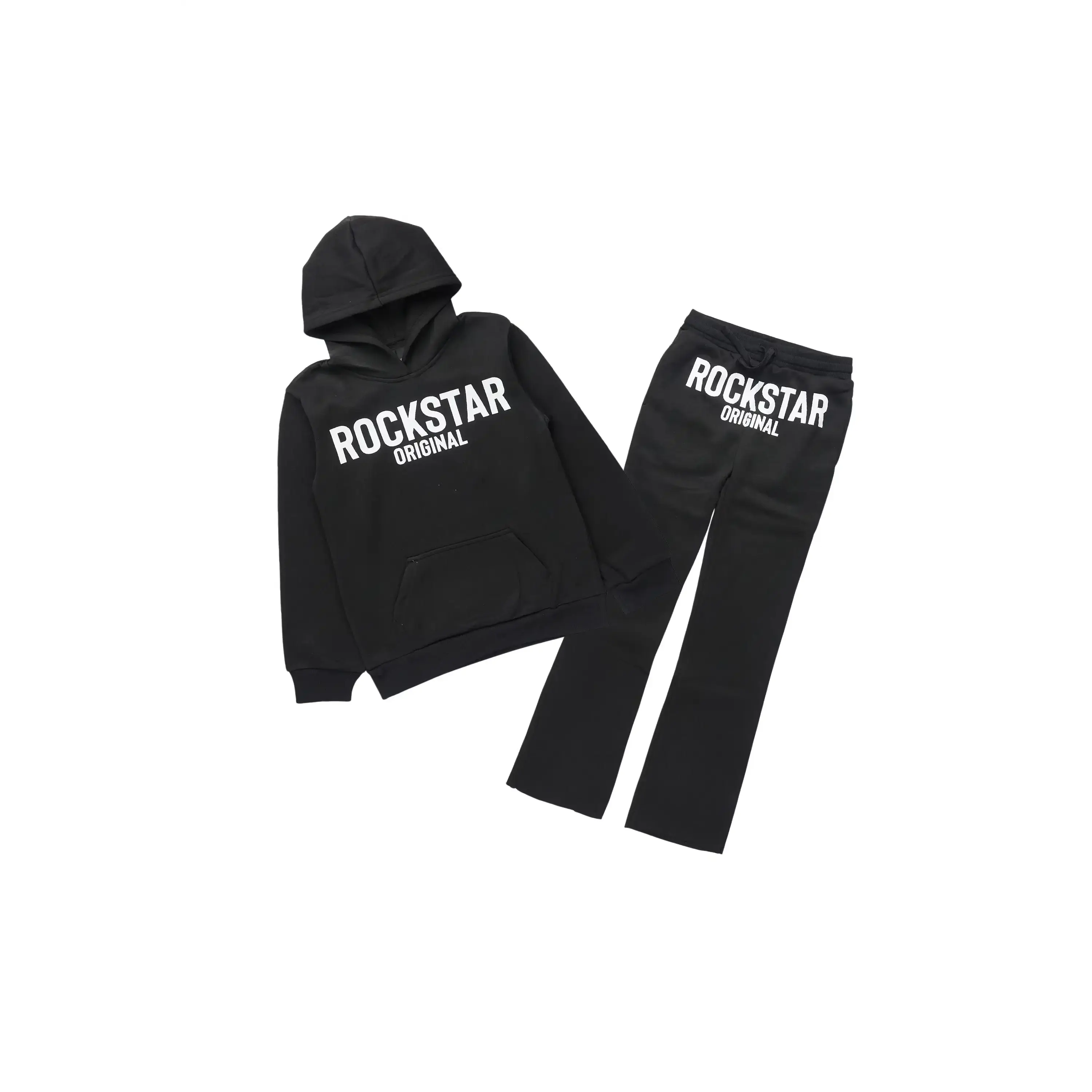 Boys Mikasso Black/White Stacked Flare Tack Set