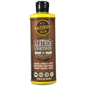MASTERSON'S CAR CARE -LEATHER CONDITIONER (16 oz) - MCC_116_16 - Dry-to-The-Touch - Restores Leather Interiors, Seats, Boots, Bags, Apparel - Protects Against Cracking and Fading