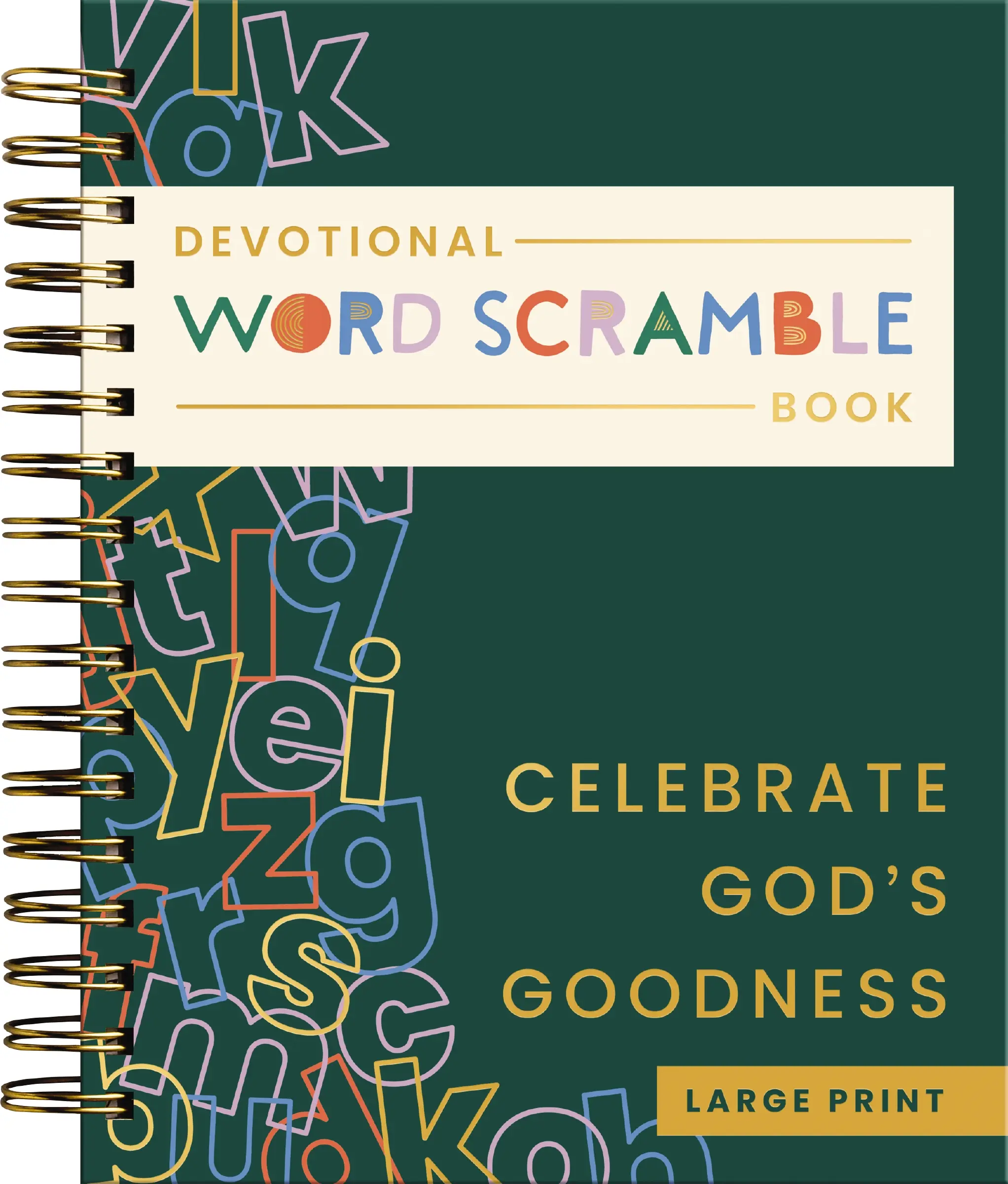 Celebrate God's Goodness: Devotional Word Scramble Book (70 Daily Devotions and Word Scrambles to Refresh Your Spirit) – The Perfect Gift for Christian Women (Faith Inspired Creativity) by DaySpring [Paperback Book]