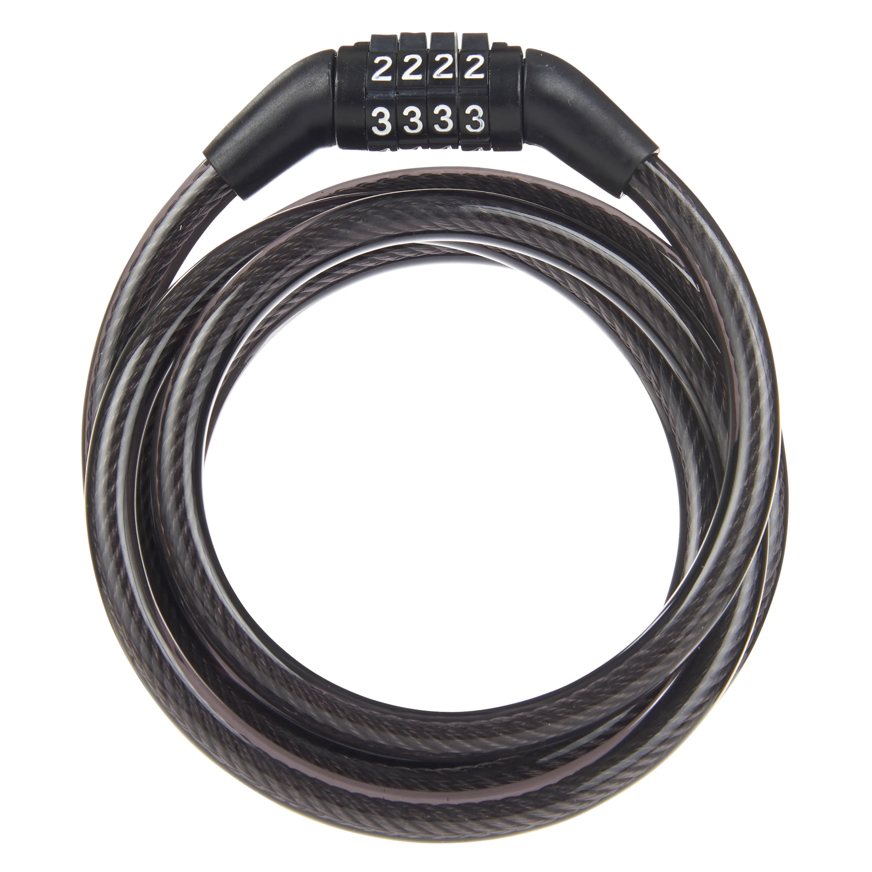 Brinks Covered 5/16 inch x 5 feet in Length Flexible Steel Combination Cable Lock