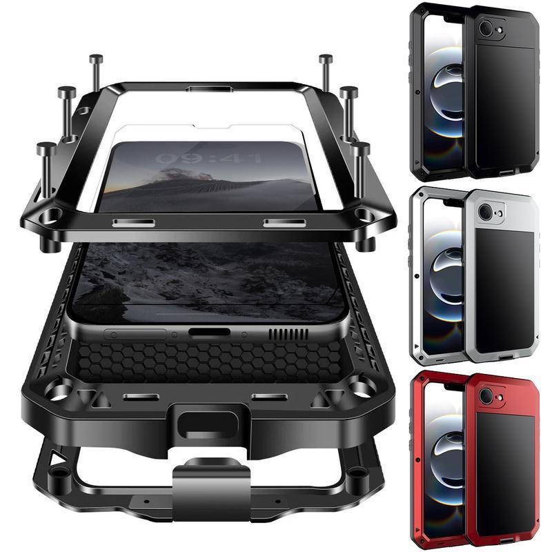 Tough Heavy Duty Protection Armor Metal Aluminum Phone Case for IPhone 17 16 15 14 13 12 11 Pro Max Plus Luxury Shockproof Protection Cellphone Cover Tough Heavy Duty Protection Armor Metal Aluminum Phone Case for IPhone 17 16 15 14 13 12 11 Pro Max Plus Luxury Shockproof Protection Cellphone Cover