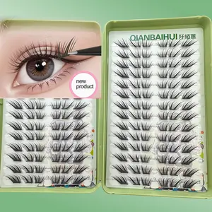 Soft No Glue False Eyelashes C Curl Self-Adhesive Natural Look, Easy to Use for Beginners, Daily Commute Party Makeup, Beginner Friendly Lashes