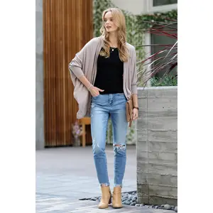 RAYON CREPE COCOON WRAP CARDIGAN fall sweater