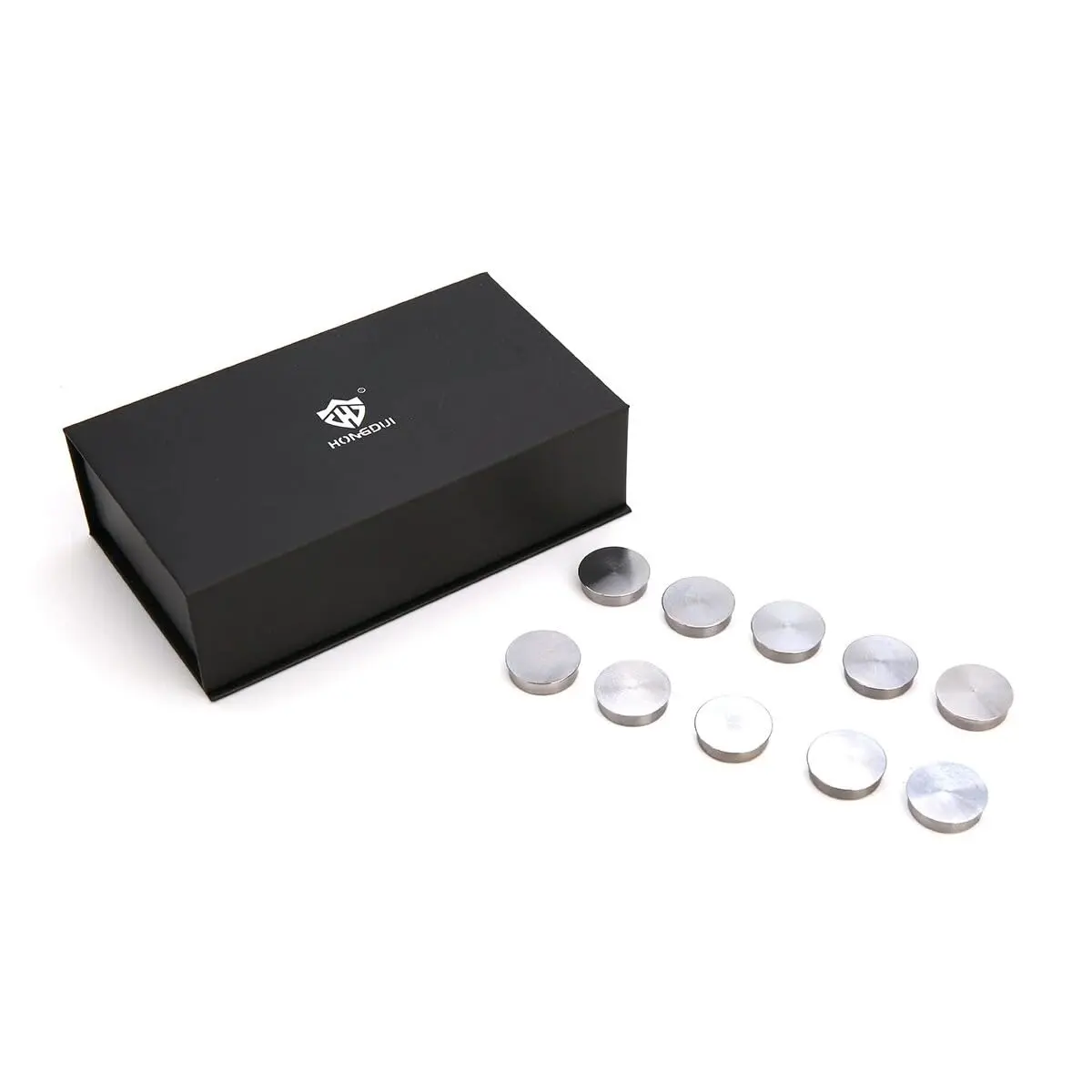 HONGDUI 10PCs Bench Top Protector for 20mm Dog Hole- MFT System Dog Hole Cover for Woodworking Workbenches (Aluminum)