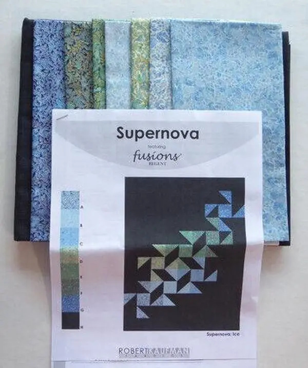 Supernova Ice Quilt Kit 46x66 by Robert Kaufman