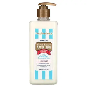 Fruit of the Earth Exotic Escape, After Sun Aloe Vera Lotion with Mentha & Essential Oils, 16 oz (453 g)