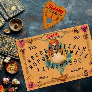 Magic Light Spirit Board Set, Zodiac Wood Fortune Telling Boards, Small Board, Pendulum Board, Decision Maker, Christmas Gift, Halloween