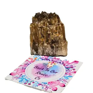 D16 Amber "Rootbeer" Calcite Crystal Cluster z Metaphysical Home Decor - UV Crystals