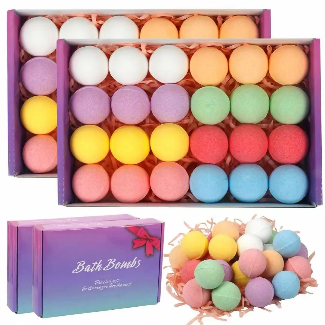 Mother-Daughter Bath Bomb Gift Set | 12 Mini Skin-Care Fizzies with Shea Butter for a Fun, Luxury Bubble Bath Lavender Eucalyptus Floral Soothing
