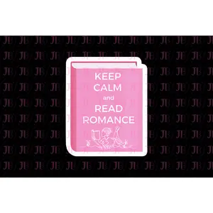 Keep Calm and Read Romance (White Text) JibblyBitz