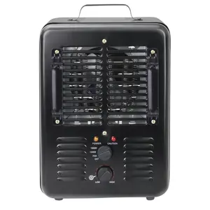 1500W Electric Milkhouse Heater, Portable Utility Space Heater with Adjustable Thermostat, Overheat Protection, & Tip-Over Switch for Home, Workshop, Garage