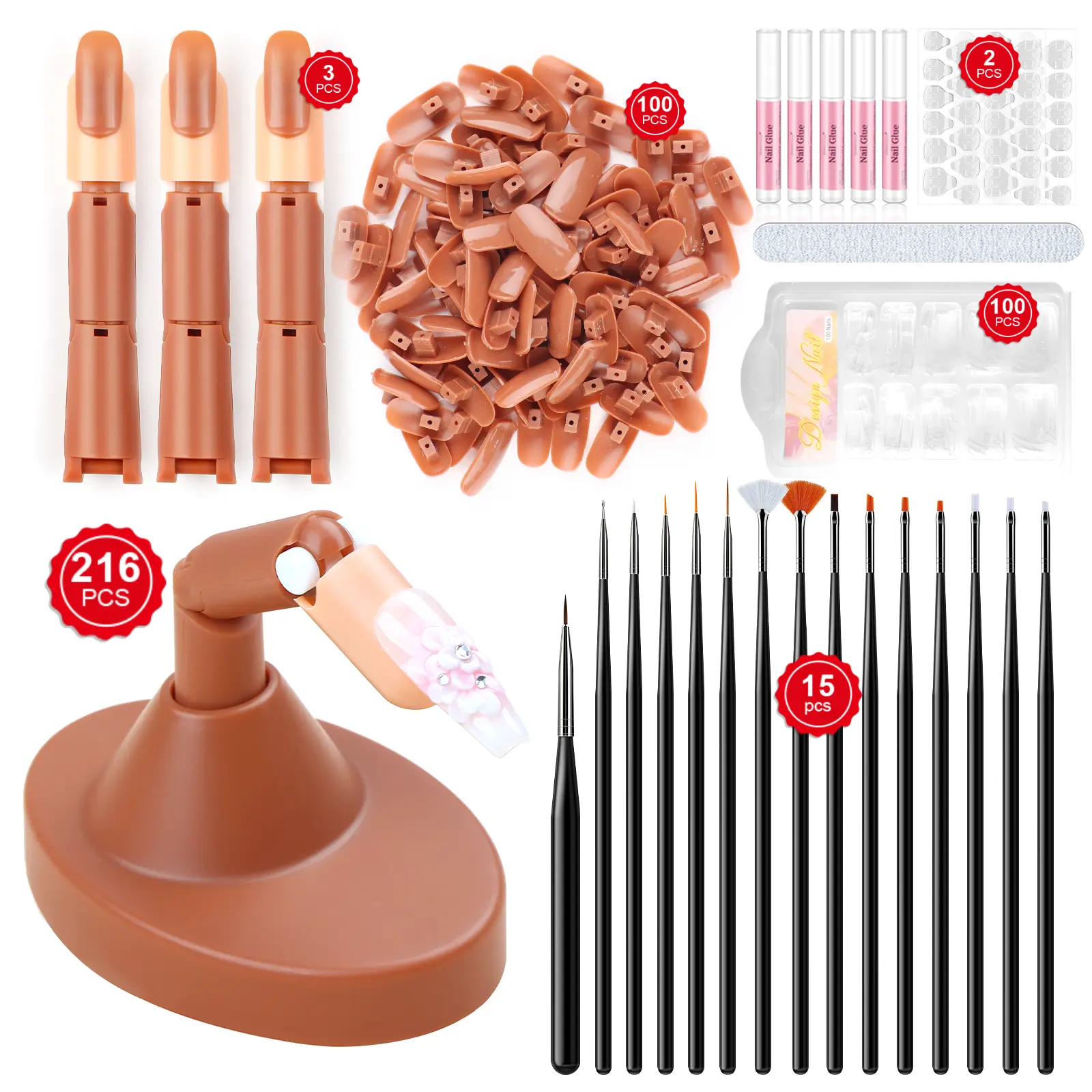 Practice Finger Kit for Acrylic Nails