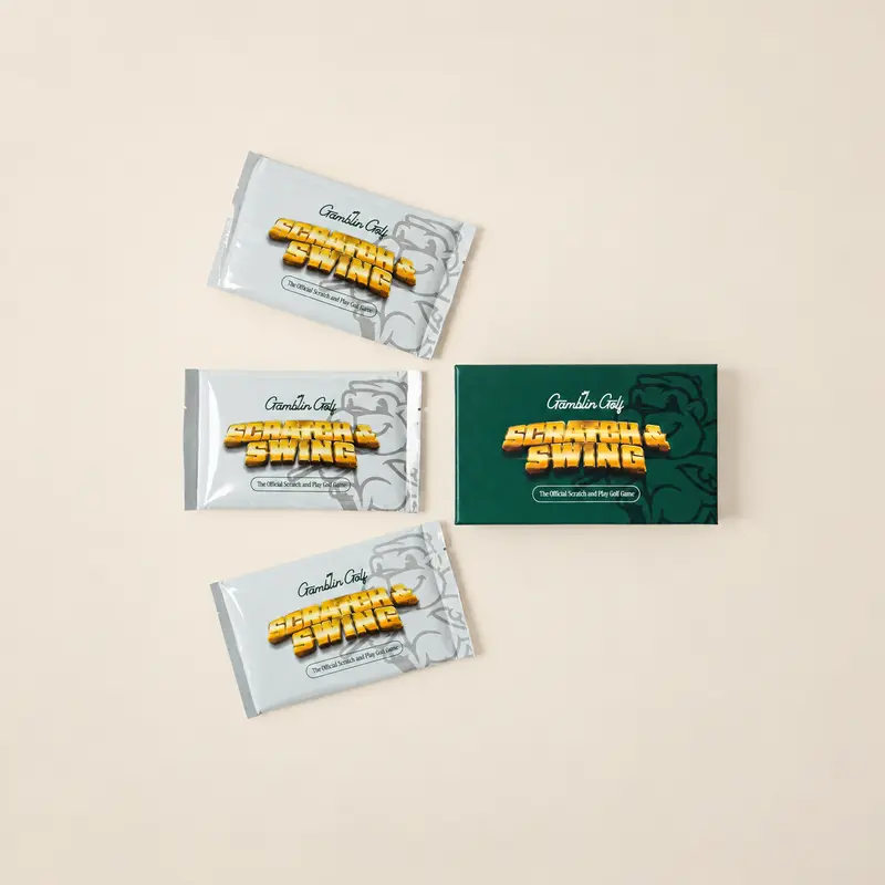 Scratch & Swing Golf Themed Card Game (3-Pack) - Table Top Party Board Game, Family Night Activity, Gifts for Boyfriend, Birthday Gifts for Him