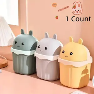 Space-Saving Compact Desktop Trash Can, Cute Mini Waste Bin with Unique Appearance for Coffee Table & Home Storage, Ideal for Small Spaces & Daily Use