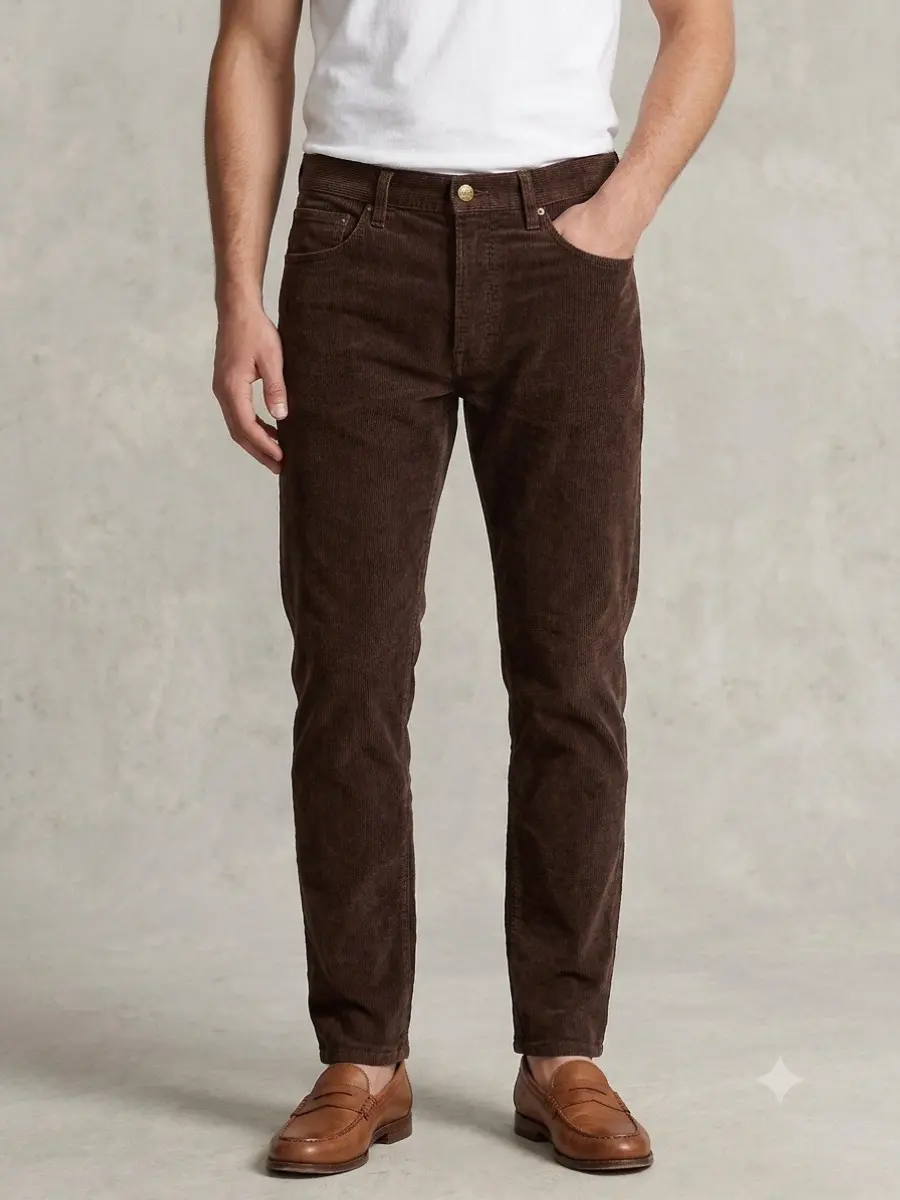 Goodfellow & Co Men's Solid Brown Flat Front Chino Pants, Casual Menswear, Brand New Overstock, Size 30x30, Clothes