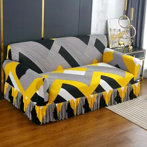 Geometric Pattern Sofa Cover, 1 Count Elastic Sofa Slipcover, Dustproof Sofa Protector for Home Living Room, Sofa Protector for Home Living Room, Sofa Couch Covers