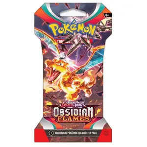 Pokémon Scarlet & Violet Obsidian Flames Sleeved Booster Pack (1) - 10 Cards & Basic Energy