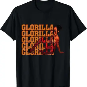 Girl Retro Glorilla First Name Personalized Groovy 80's T-Shirt, Comfortable Classic Relaxed Fit Casual Fashion Unisex Cotton T-Shirt