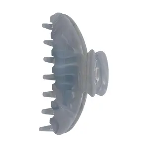 OideGuiing Durable Acetate Hair Clips - 4-Inch Grey tree grain Claw Clips for Fine and Thick Hair (Grey tree grain)