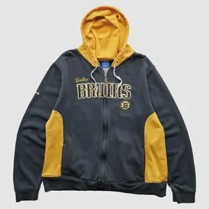 Boston Bruins Reebok 2000s Full Zip Sweatshirt - Black - S