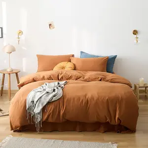 Full Comforter Pumpkin Rust Terracotta Burnt Orange Quilts for Women Men Full