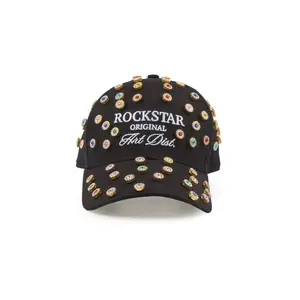 Lucido Black Rhinestone Trucker Hat