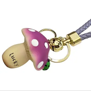 Lucky Mushroom Keychains Wristlets
