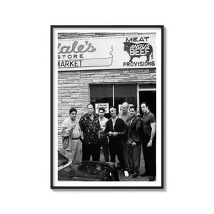 The Sopranos Poster, TV Series Black and White Prints, Sopranos Wall Art, Mafia Wall Art ( Unframed - Print Only )