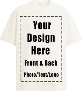 Custom T Shirts for Women Men T-Shirt Front & Back Personalized Add Your Own Design with Image Text Logo