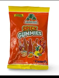 Jarritos spicy gummies Candy 7oz bag With mango, pineapple and tamarind flavors