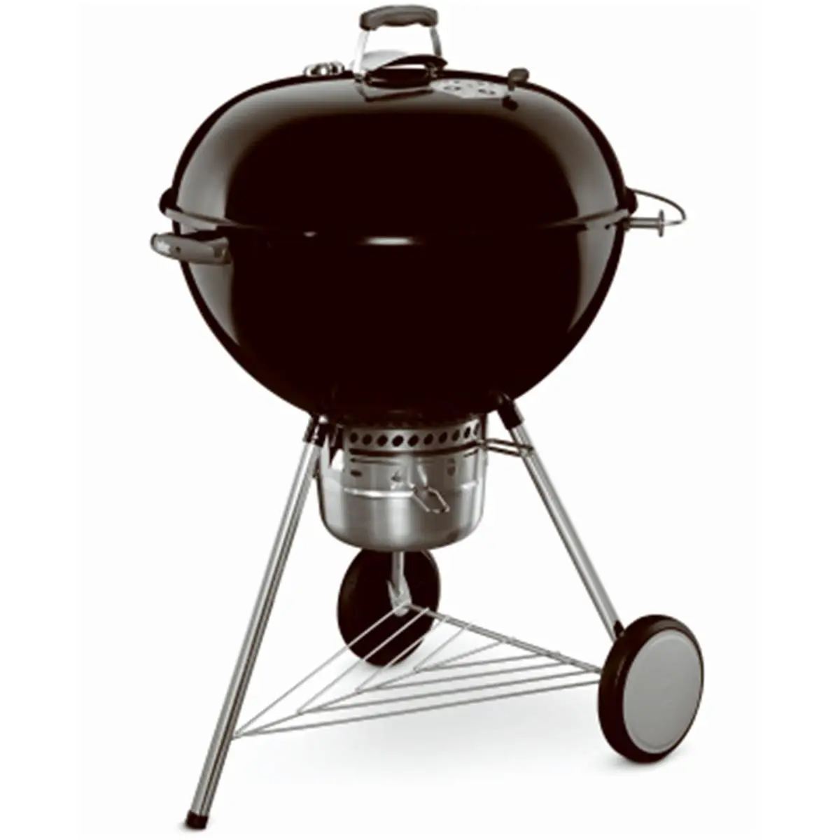 212 MAIN Weber 14401001 22 in. Black Original Premium Charcoal Kettle with Ash Catcher, Porcelain Lid, and Steel Construction