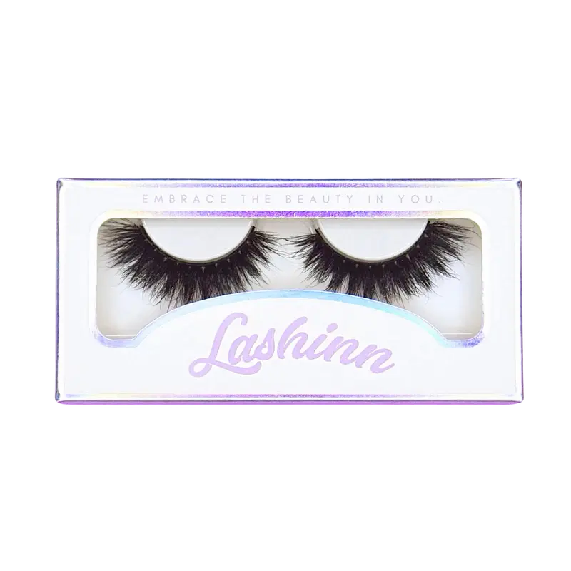 Lashinn BB Gurl Lashes – 20X Reusable Dramatic Fluffy Cat Eye Lashes, 3D Wispy Lashes, Soft Spikes, Cat Eye, Cotton Band
