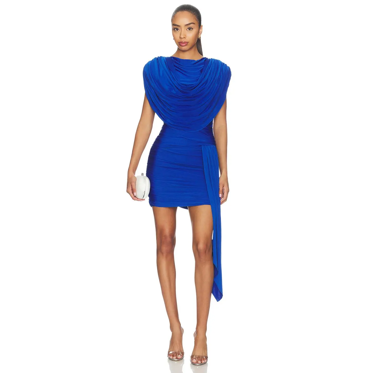 Ronny Kobo Brulee Dress in Cobalt