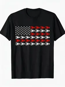 Vintage USA Flag Crawfish Season Crawfish Boil Party T ShirtLightweight Breathable Men's and Women's Sleeve Crew Neck Suitable for Summer Outings Casual Wear and Everyday Style Outdoor Activity Shirt Machine washable