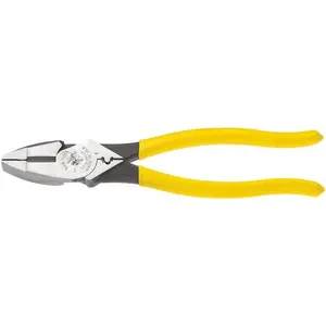 D213-9NE-CR Lineman's Crimping Pliers,, Streamlined High-Leverage Made of Induction, 9-Inch