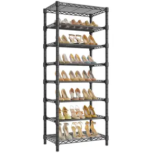 VIPEK S1 Shoe Rack, 8-Tier Metal Durable Shoe Organizer, Heavy Duty Large Capacity Up to 24 Pairs, Adjustable & Detachable Shoe Shelves for Entryway/Bedroom/Closet, Holds Up to 544 lbs