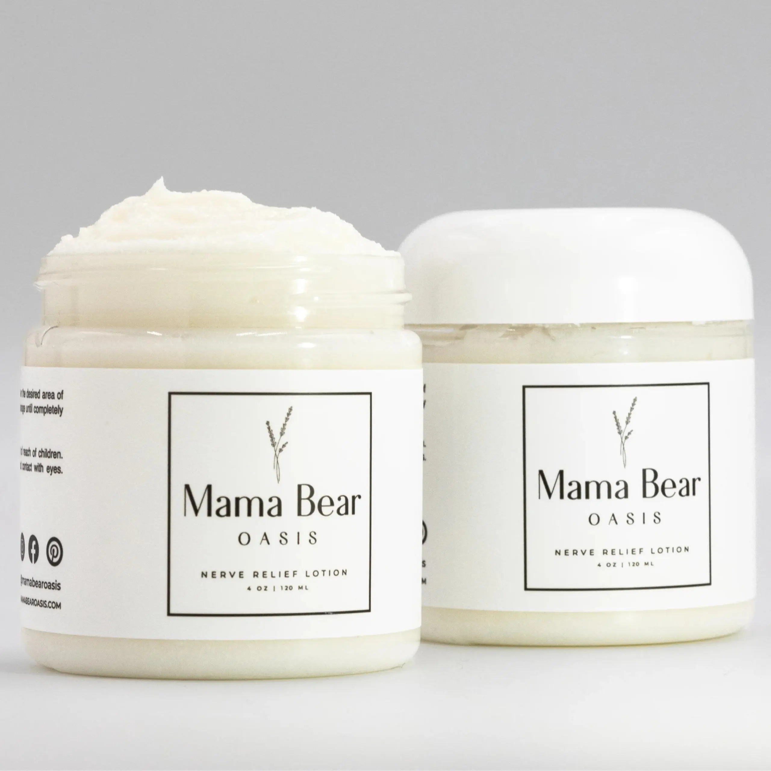 Mama Bear Oasis Magnesium Lotion 4 oz 120 mL - Moisturizing Magnesium Chloride Body Lotion with Natural Ingredients, Fragrance-Free Gentle Formula for Feet  Legs, Daily Hydration and Comfort Care Body Care Moisture Sensitive Soothing