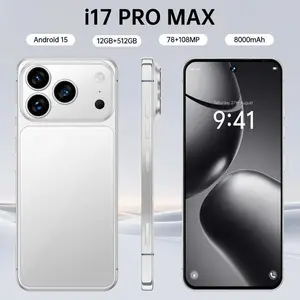 2026 New Android15- i17 PRO MAX Smartphone: 7.3-Inch Display, 12GB RAM + 512GB ROM, Dual Rear 108MP + 78MP Cameras, 8000mAh Long-Lasting Battery with Fast Charging, Unlocked 5G, Facial Recognition Unlock & OTG Function smart phone