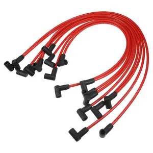 1 Set Car Spark Plug Coil Wires Ignition Coil Harness Cable 8mm Fit for Chevrolet SBC BBC Engines
