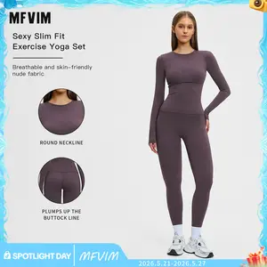 MFVIM Women’s Sporty Comfortable Co-ord Sets, Casual Athletic Two-Piece Set, Activewear for Gym & Daily Activities