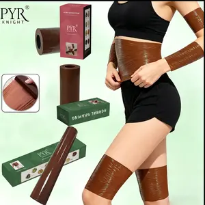 PYR KNIGHT Body Contouring Mask, plastic wrap,PE plastic wrap, multiple sizes available, brown,easy to carry, highly elastic design, warm and comfortable, fits the skin seamlessly, No restraint, no tightness, for outdoor sports, Gym, yoga, dance, gym work