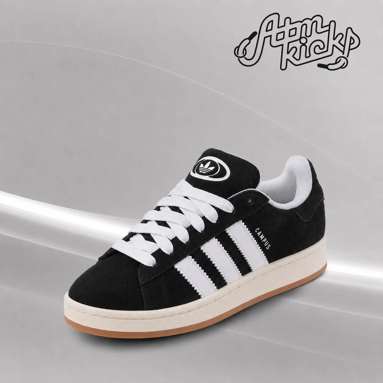 adidas Campus 00s Core Black HQ8708 Men's Authentic Shoes Footwear Sneaker Trainer Comfortable Walking Fashion Trending Gift