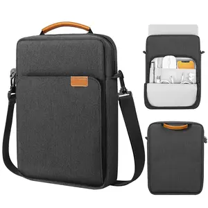 Men's Handheld Casual Laptop Bag Fashion Oxford Cloth Shoulder Bag Crossbody Bag Vertical Briefcase Notebook Bag