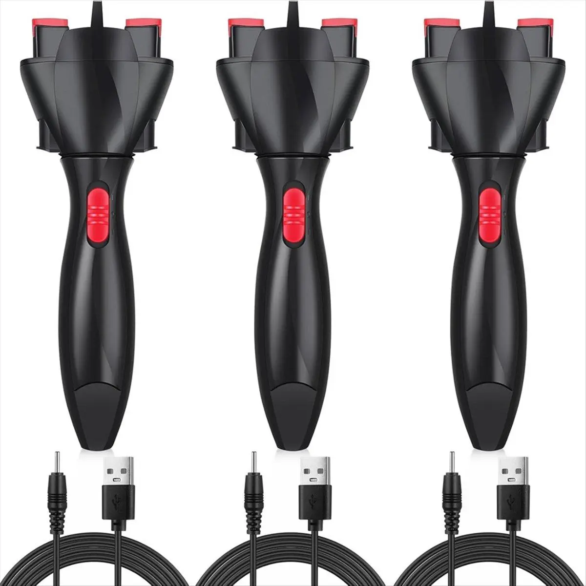 3 Piece Set Automatic Electric Braiding Machine Black DIY Styling Hair Curler Automatic Braiding Machine for Women Girl